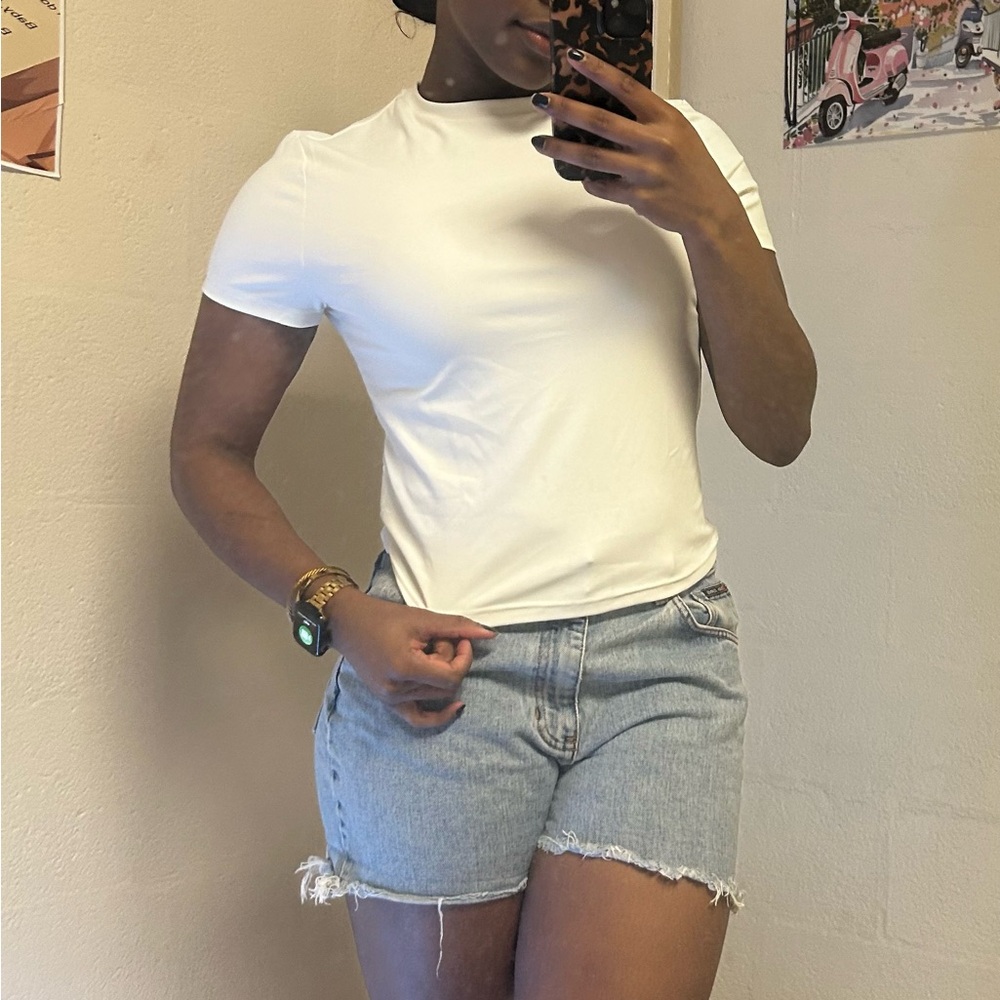 White Buttery Soft T Shirt